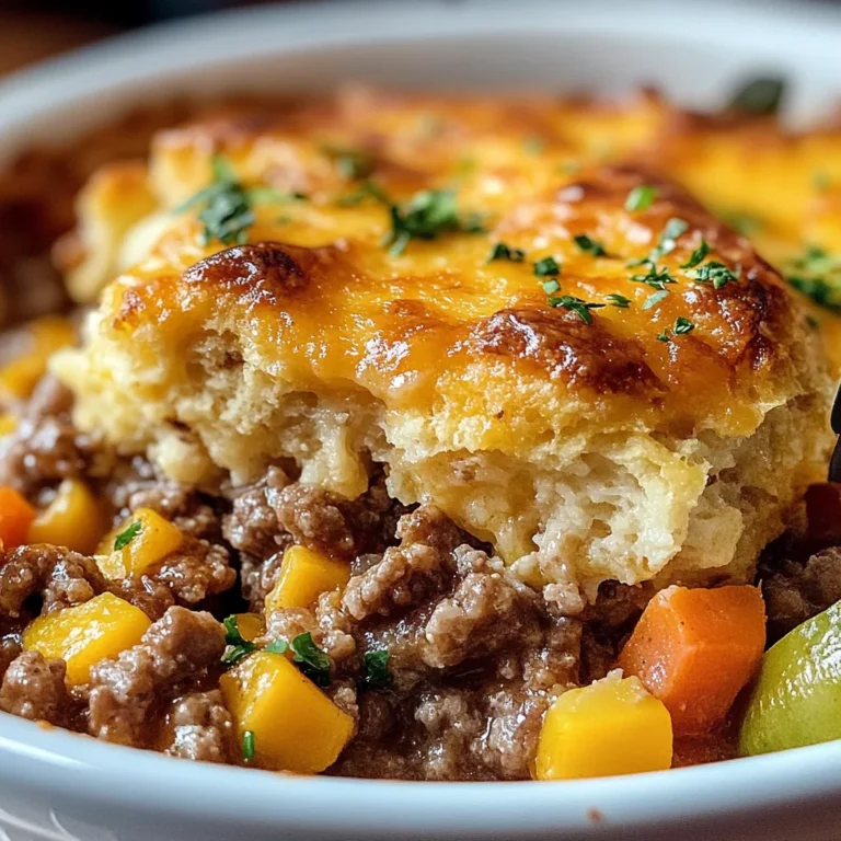 Cheddar Bay Ground Beef Cobbler