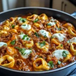 Cheesy Beef Enchilada Tortellini
