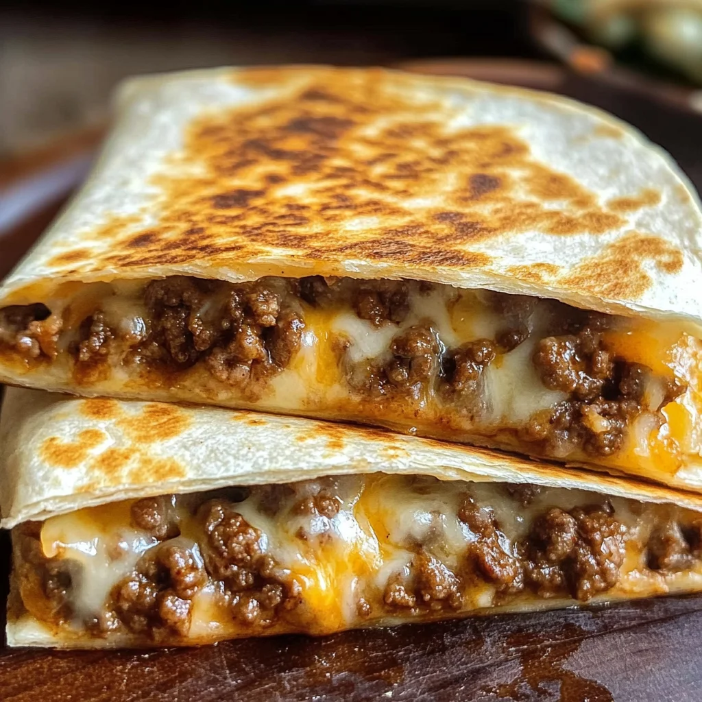 Cheesy Ground Beef Quesadillas Recipe is a must-try!
