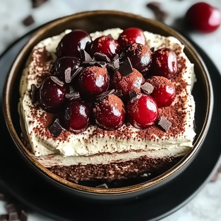 Cherry Amaretto Tiramisu
