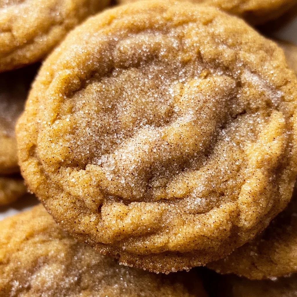 Chewy Pumpkin Snickerdoodle Cookies
