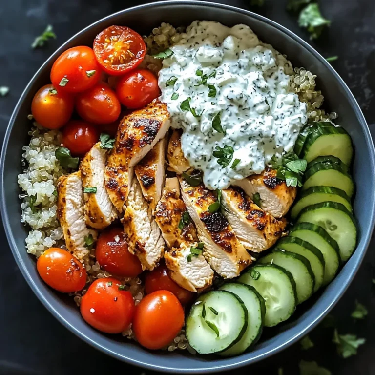 Chicken Tzatziki Bowls