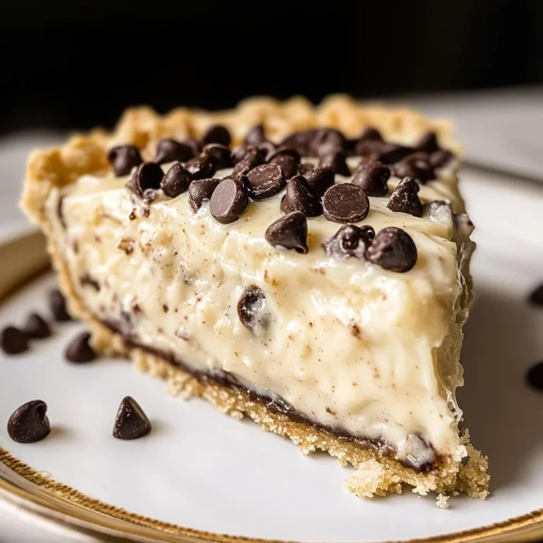 Chocolate Chip Cannoli Pie