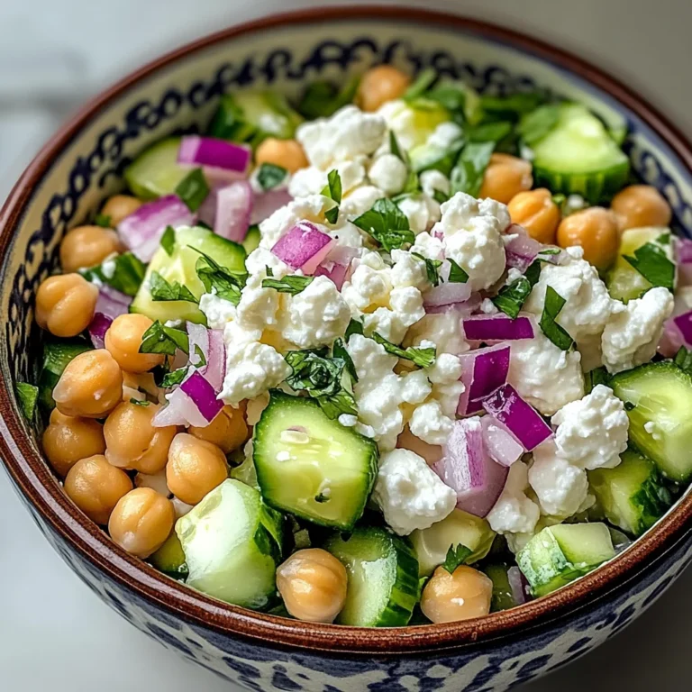 Cottage Cheese and Chickpea Salad: A Refreshing and Protein-Packed Delight