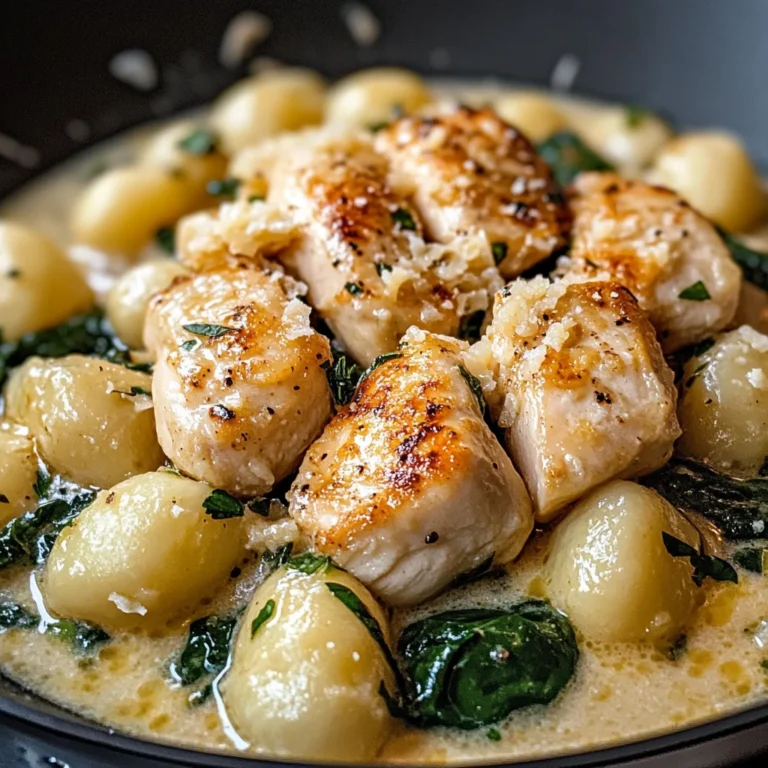 Creamy Garlic Chicken Gnocchi Skillet