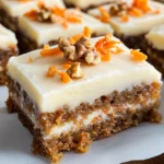 Decadent Carrot Cake Bars with Cream Cheese Frosting