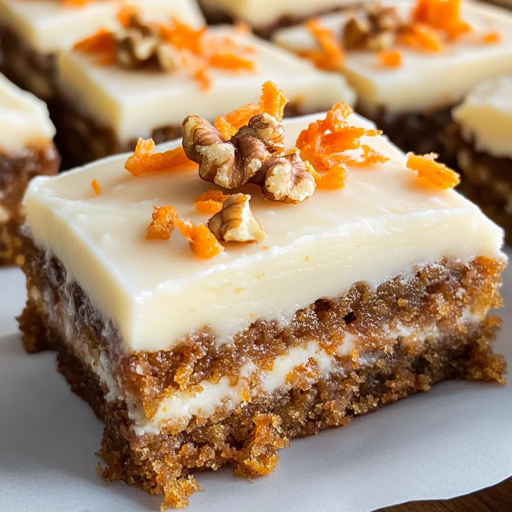 Decadent Carrot Cake Bars with Cream Cheese Frosting
