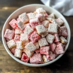 Easy Strawberry Shortcake Puppy Chow