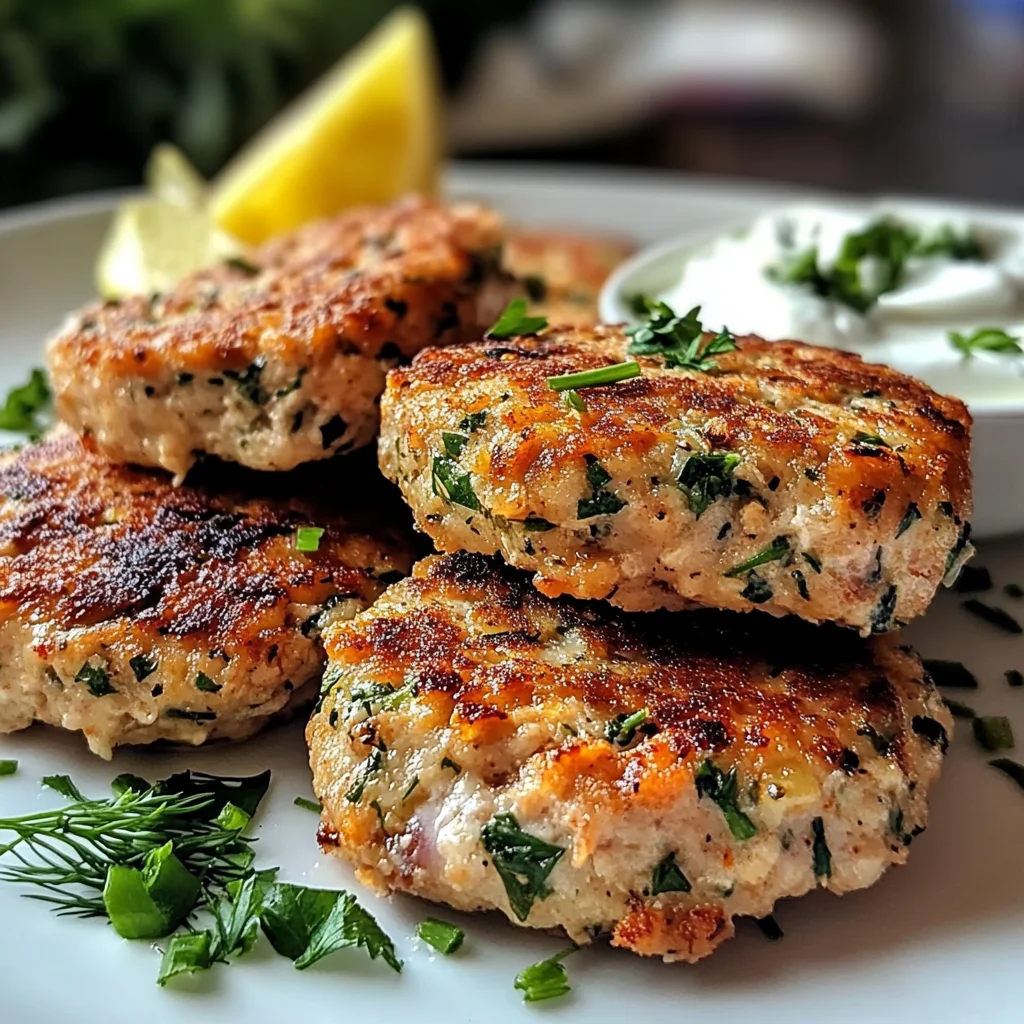 Mediterranean Chicken Patties