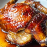 Oven Roasted Crispy Whole Duck & Figgy Orange Glaze