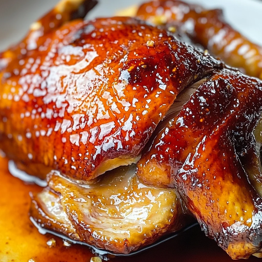 Oven Roasted Crispy Whole Duck & Figgy Orange Glaze