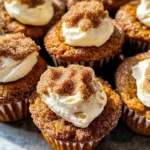 Pumpkin Muffins with Maple Cream Cheese Filling