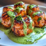 Salmon Balls with Creamy Avocado Sauce: Healthy Dinner Ideas