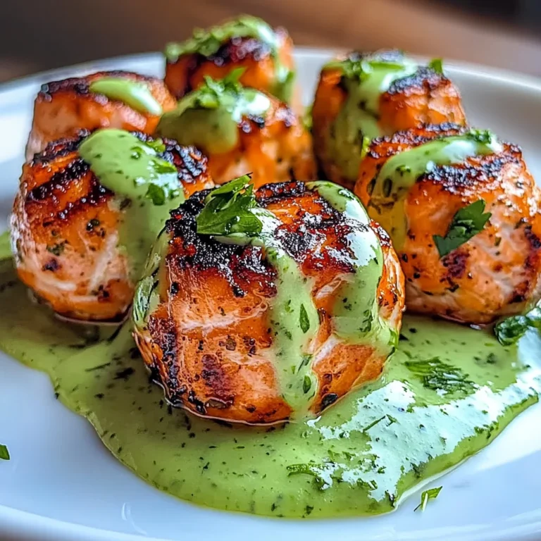 Salmon Balls with Creamy Avocado Sauce: Healthy Dinner Ideas