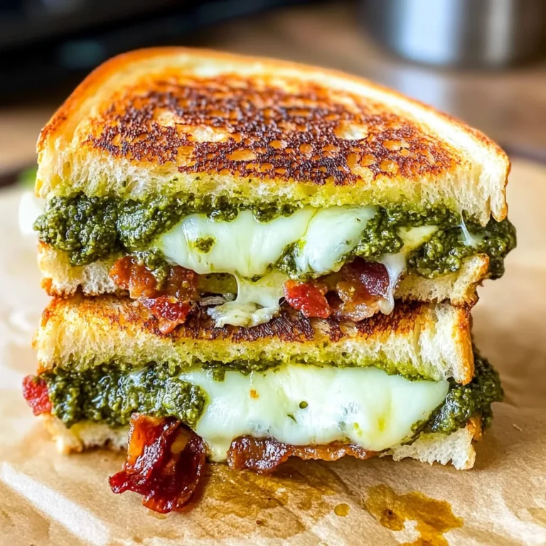 Sourdough Pesto Grilled Cheese