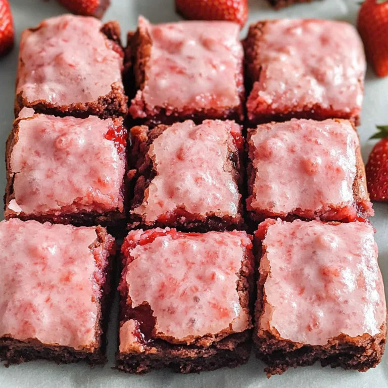 Strawberry Brownies