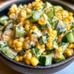 Street Corn Creamy Cucumber Salad