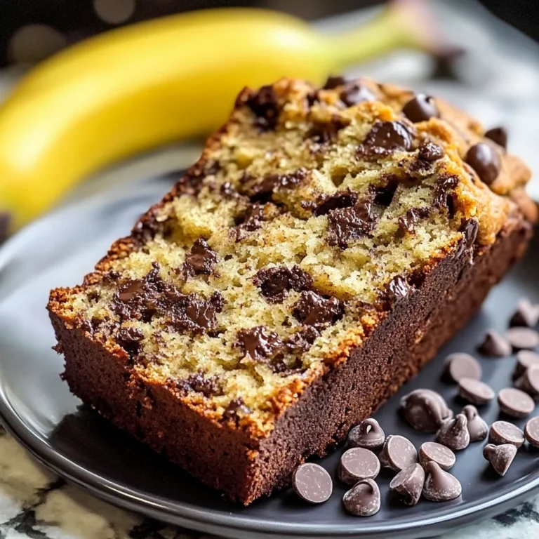 Super Moist Chocolate Chip Banana Bread Recipe