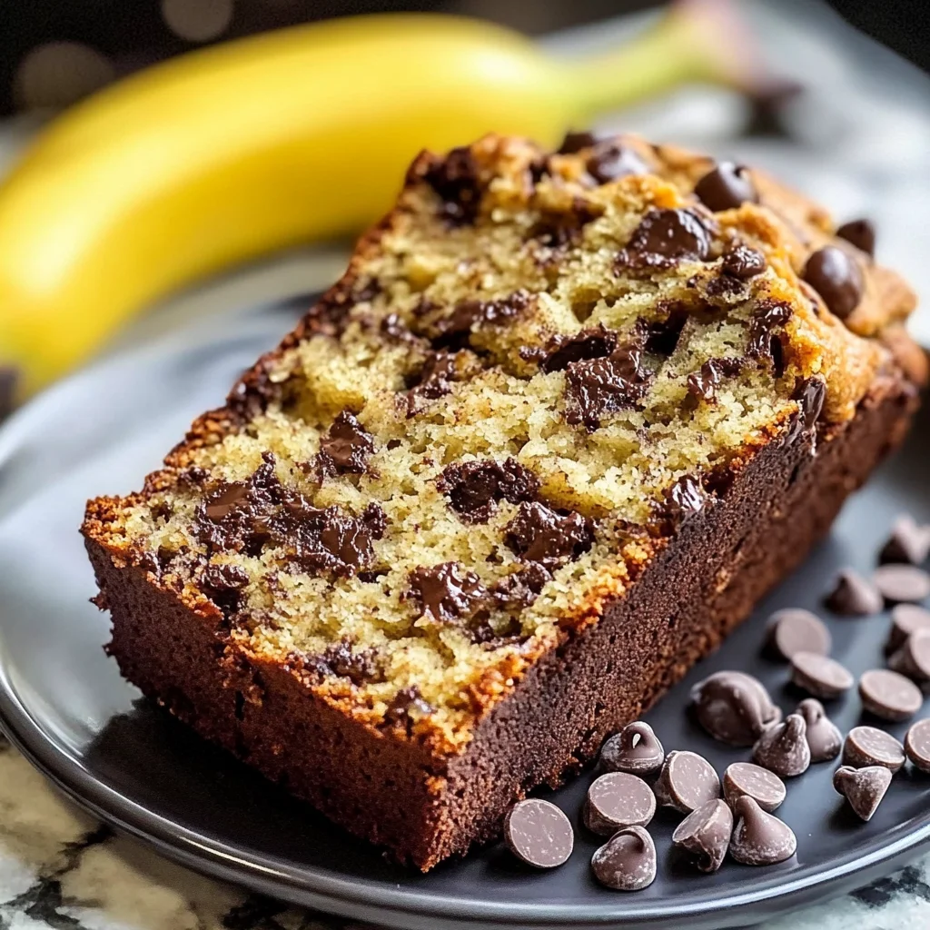 Super Moist Chocolate Chip Banana Bread Recipe