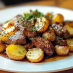 Sweet & Savory Honey Beef with Roasted Potatoes