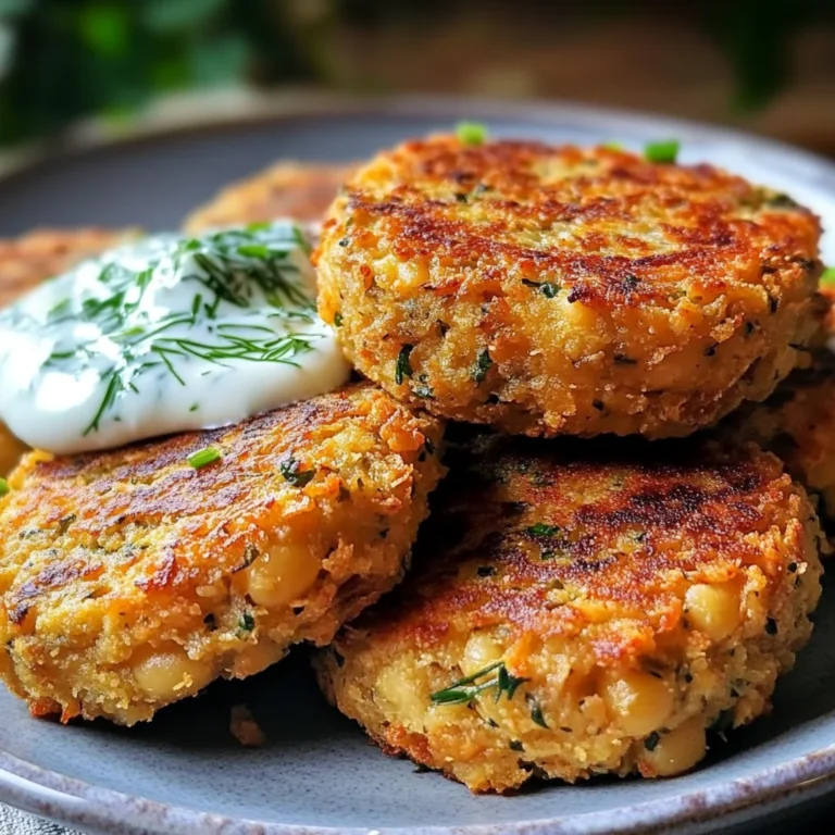Ultimate Mediterranean Lemon Chickpea Patties with Yogurt Sauce