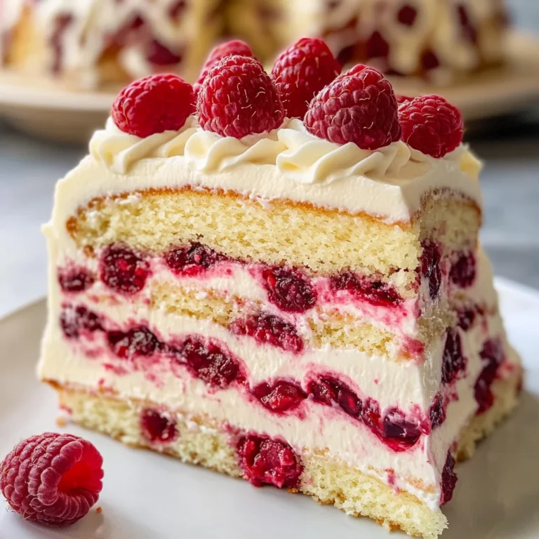 White Chocolate Raspberry Dream Cake