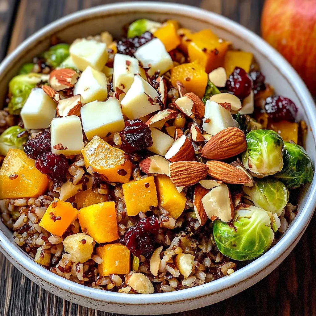 Wild Rice Harvest Bowls with Fig Balsamic Vinaigrette