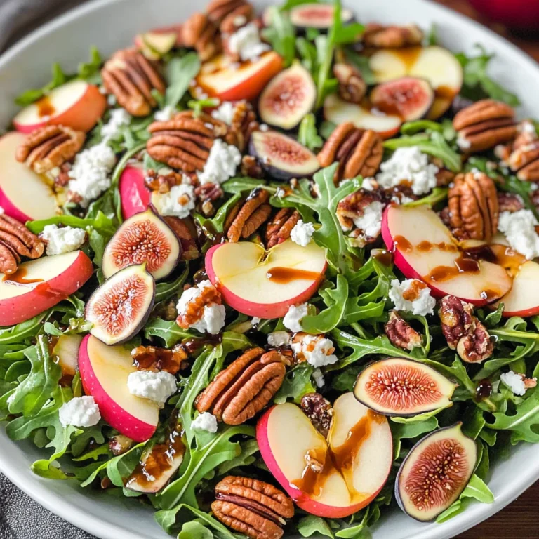 Apple Arugula Salad With Maple Pecans