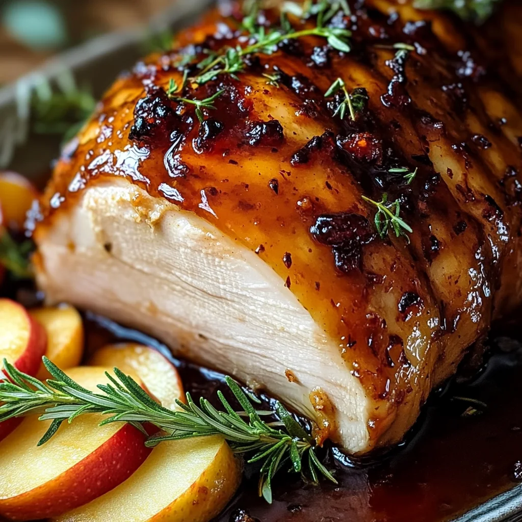 Apple Cider Glazed Turkey Breast