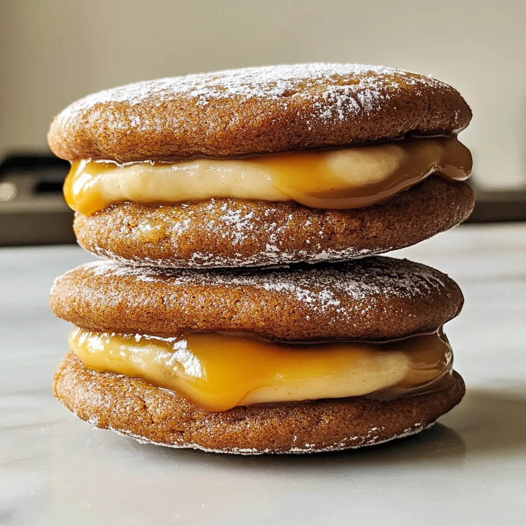 Apple Cider Whoopie Pie Cookies with Caramel
