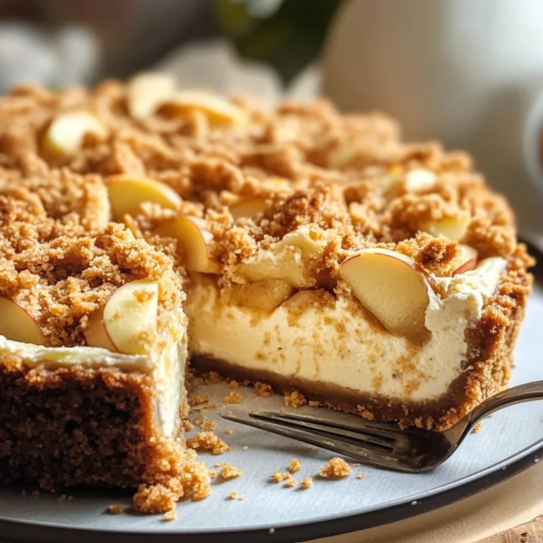 Apple Crumble Cheesecake