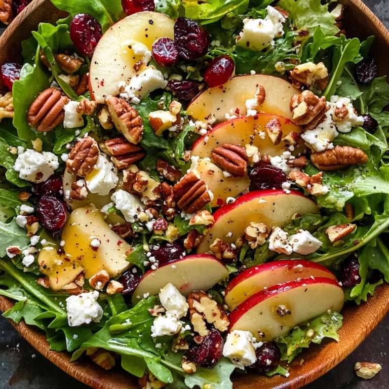 Autumn Harvest Honeycrisp Apple and Feta Salad