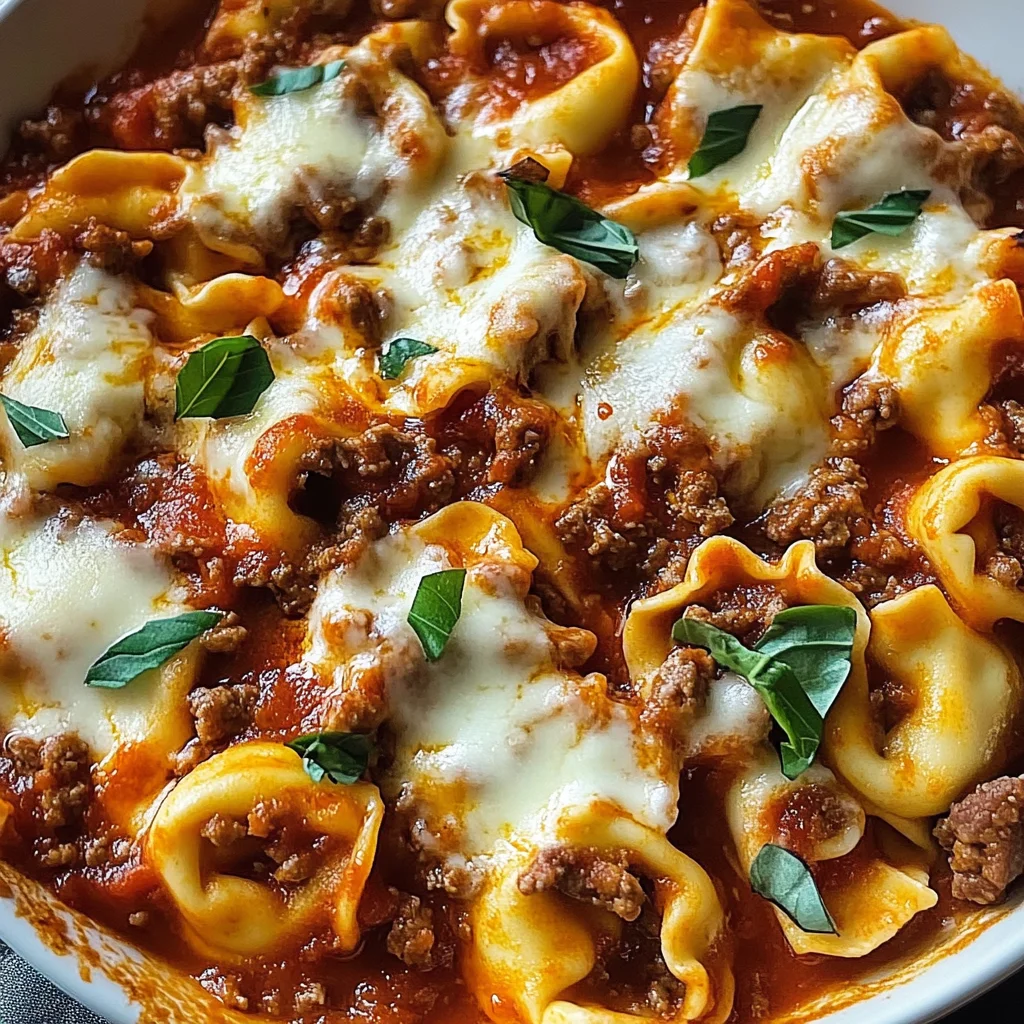 Beefy Tortellini Bake