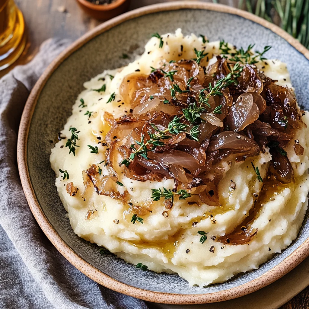 Best Ever Caramelized Onion Mashed Potatoes