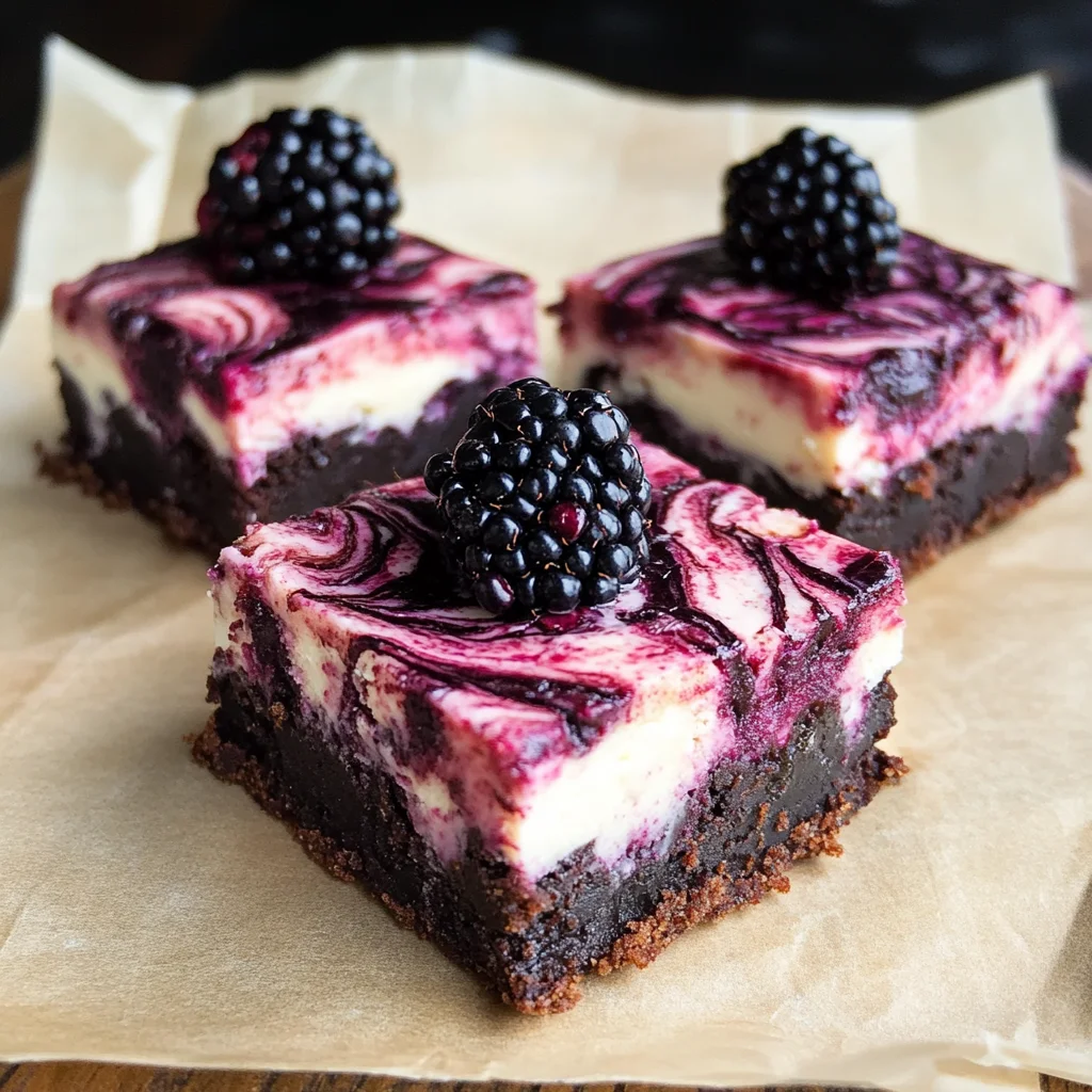 Blackberry Cheesecake Brownies