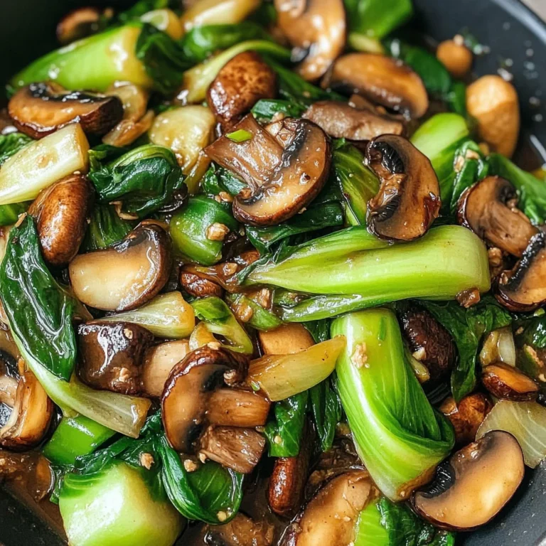 Bok Choy and Mushroom Stir Fry