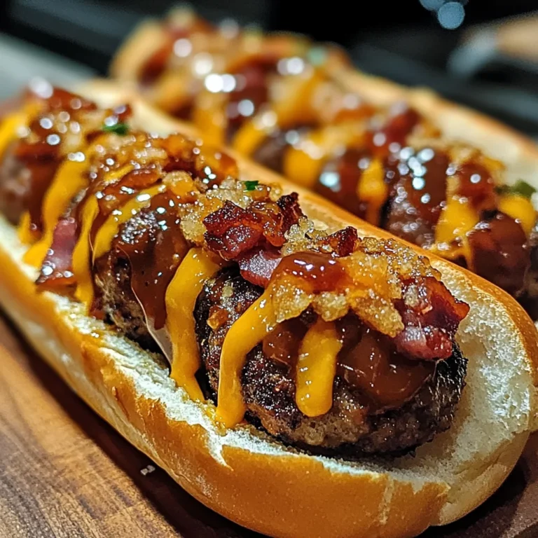 Bourbon BBQ Turkey Bacon Cheeseburger Meatball Subs Ready in 30 Minutes