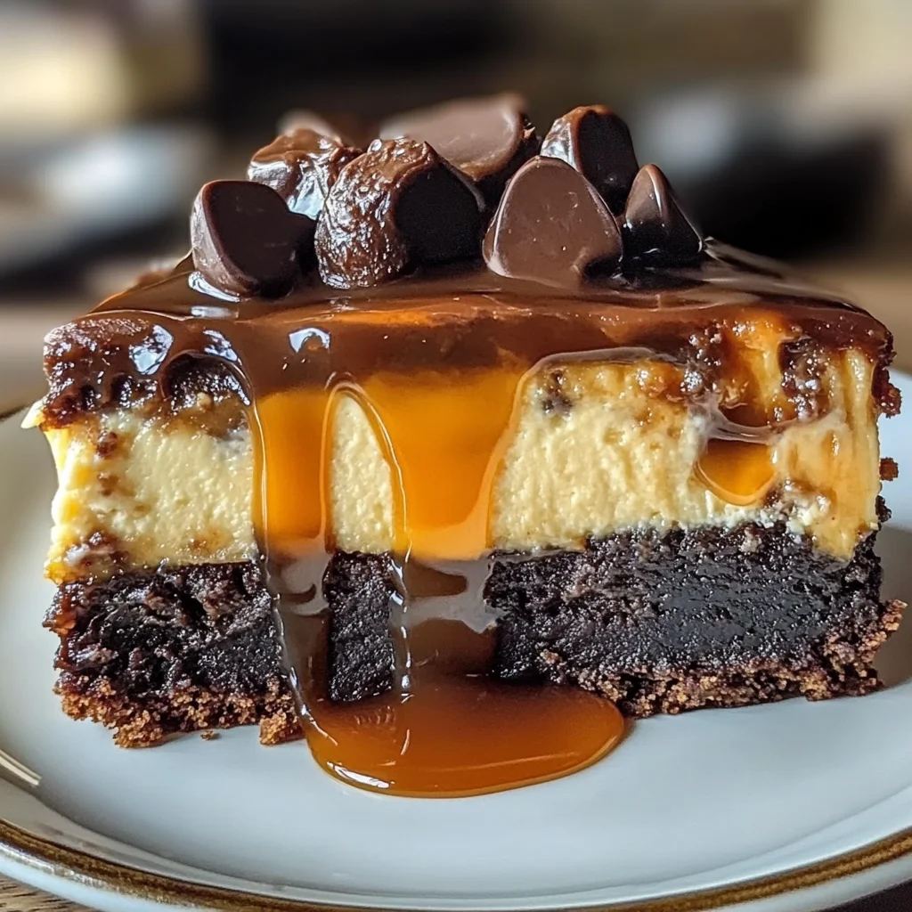 Caramel Brownie Cheesecake