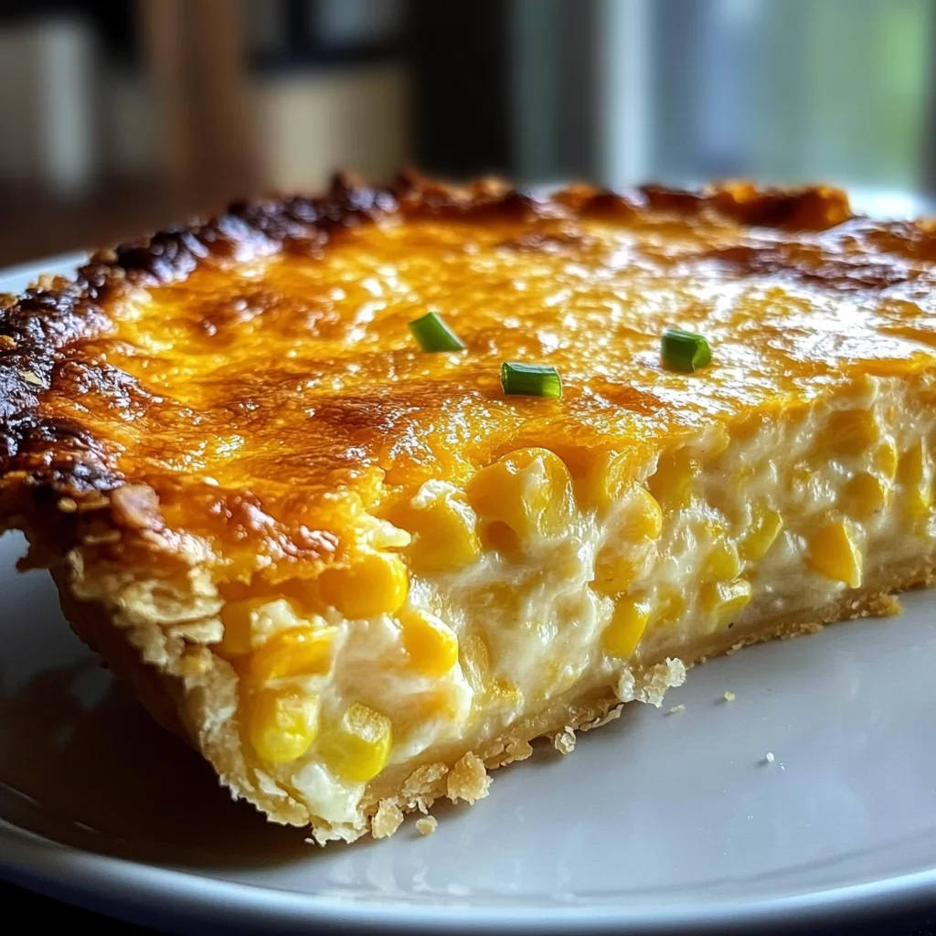Cheddar Sweet Corn Pie