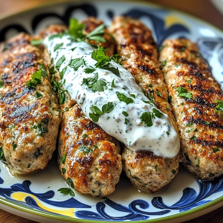 Chicken Kofta with Garlic Yogurt Sauce Recipe: A Must-Try!