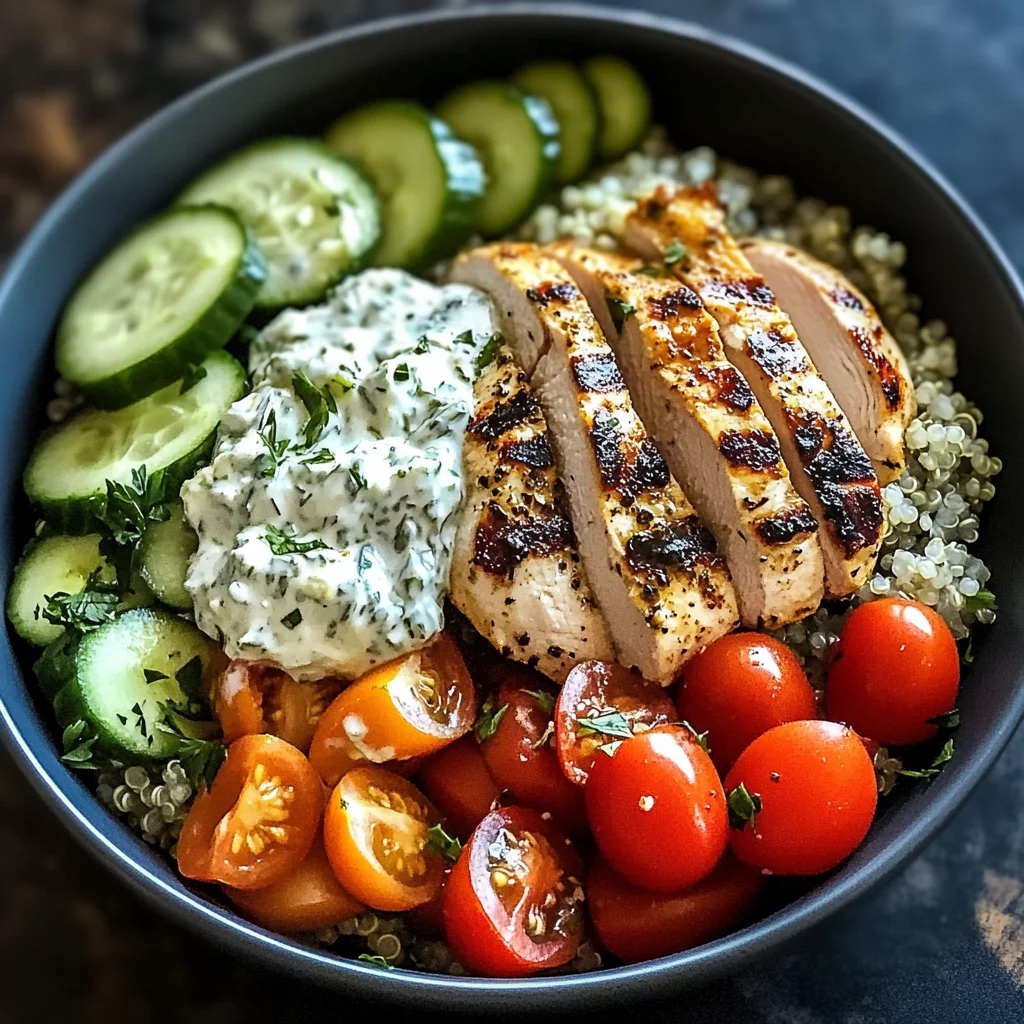 Chicken Tzatziki Bowls