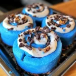 Cookie Monster Cinnamon Rolls Recipe