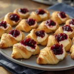 Cranberry Cream Cheese Crescent Bites