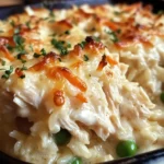 Dump-and-Bake Chicken Alfredo Rice Casserole Recipe