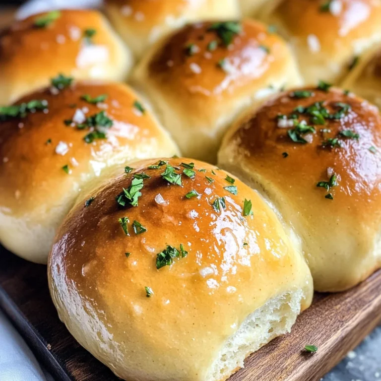 Easy Garlic Butter Dinner Rolls