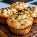 Easy Garlic Rosemary Focaccia Muffins