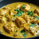 Easy Homemade Chicken Korma with Flatbread or Rice