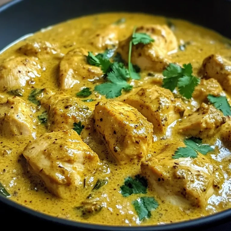 Easy Homemade Chicken Korma with Flatbread or Rice