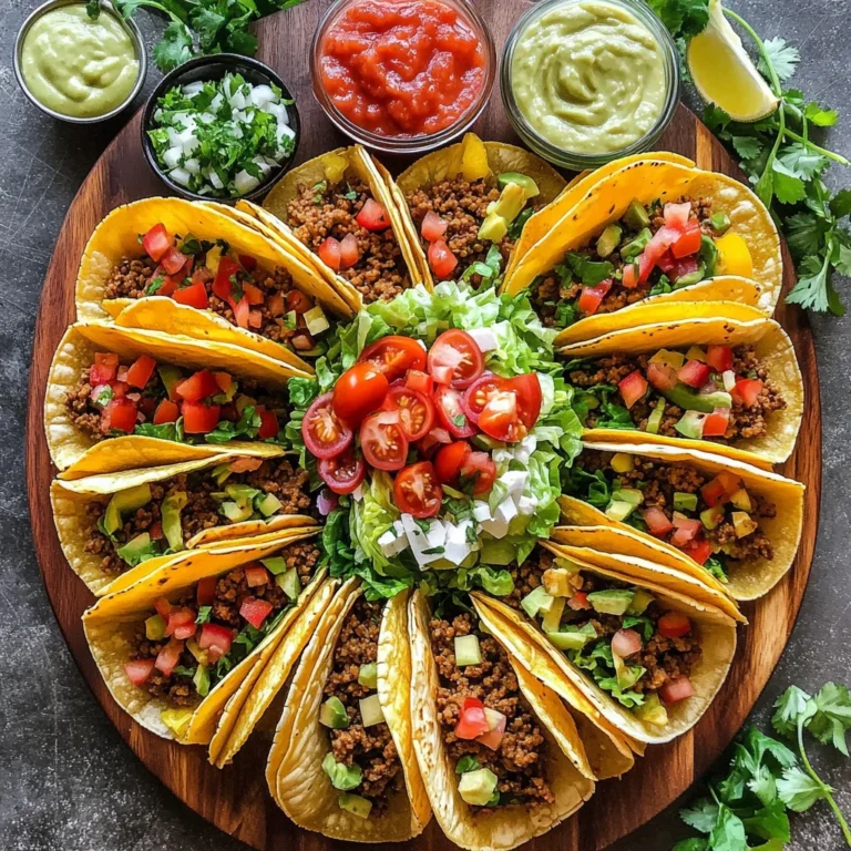 Easy Taco Recipe Dinner Board