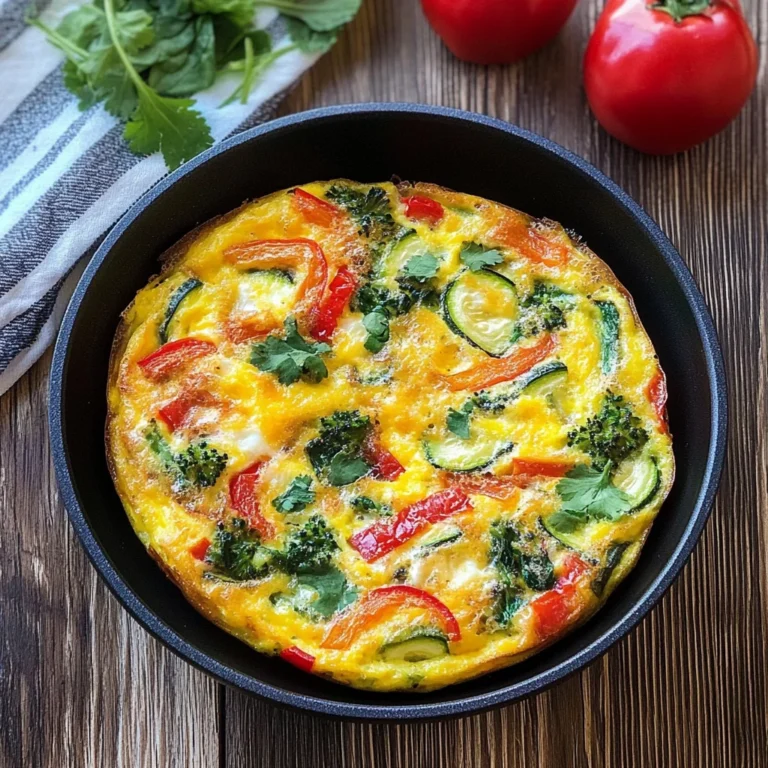 Garden Veggie Frittata: A 150-Calorie Delight
